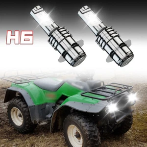 For Kawasaki Bayou LED Headlights 2pcs Bulbs 6000K White Kit 220 250 300 400 KLF - Picture 1 of 12