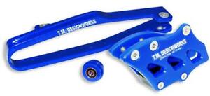 2002-2007 for Yamaha YZ 250 T.M. DESIGNWORKS Chain Guide/Slider Blue YCP-OR3-BU