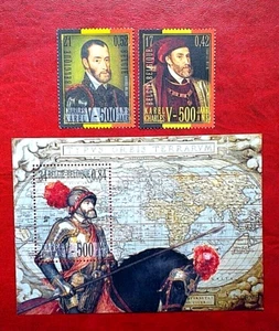 SELLOS BÉLGICA 2000 CARLOS V HB 81 + 2886/7 CONJUNTA CON ESPAÑA. NUEVOS - Imagen 1 de 3