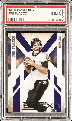 2010 PANINI EPIX #8 JOE FLACCO PSA 10 - Image 1 of 2