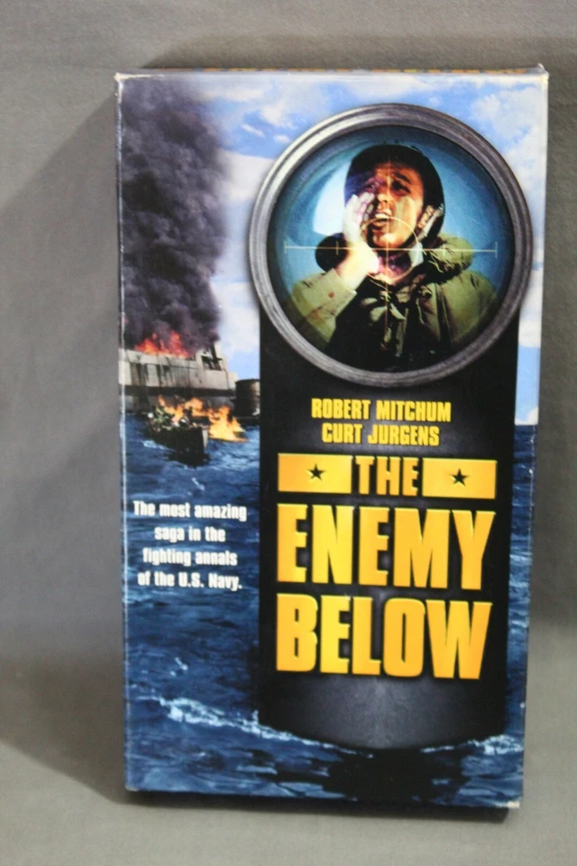 The Enemy Below VHS Movie Robert Mitchum  - Image 1 of 1