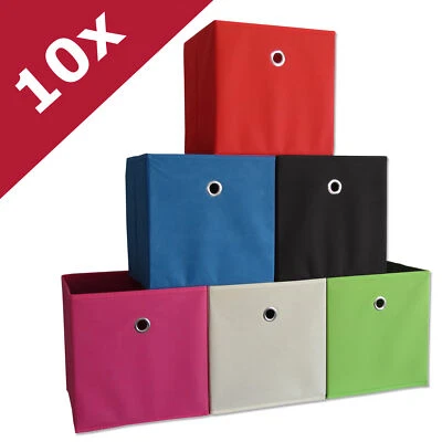 10er Set Faltbox Klappbox Aufbewahrungsbox Boxas - Bild 1 von 3