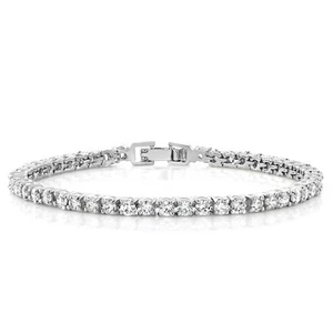 10.00 Ct Round Cut Stunning Cubic Zirconias CZ 7 Inch Women Tennis Bracelet - Picture 1 of 4