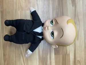 VINTAGE TALKING BOSS BABY DOLL VINYL HEAD PLUSH BODY Talking - Untested - Picture 1 of 2