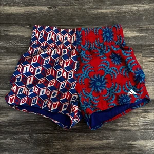 Pantalones Cortos Atléticos Adidas Farm Rio Niños Pacer Estampado Colorido Rojo Azul Tween 13/14 - Imagen 1 de 8