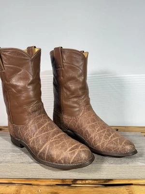 Botas Justin Exóticas De Colección Botas de Vaquero Roper Talla 8.5 Estilo D 3048 Hechas en EE. UU. Foto 1 de 4