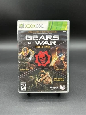 Gears Of War Triple Pack  - Xbox 360 - CIB - Mint Discs - Tested - Image 1 of 4