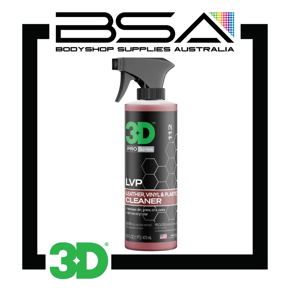 3D LVP LEATHER VINYL PLASTIC INTERIOR CLEANER 473ML - image 1 of 1