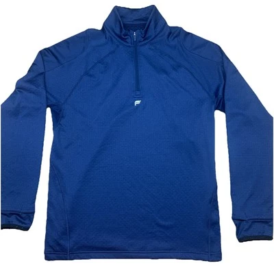 Sudadera Fabletics Para Hombre The Apex Cuarto Cremallera Azul Marino Profundo Talla Grande Foto 1 de 4