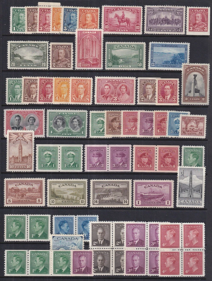 Canada 1935-53  MH Stamp Collection  Very HICV - Image 1 of 1