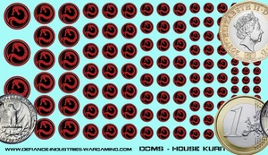 Draconis Combine - House Kurita (HBS) - Waterslide Decals for Battletech - Picture 1 of 1