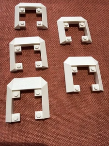 LEGO 2876 Wedge, 6x6 Cutout Train Roof - 5 Pcs - White Retired Piece - Picture 1 of 6