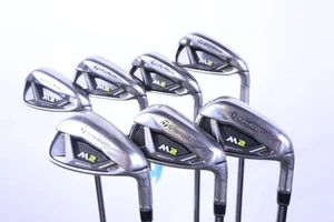 TaylorMade M2 2017 Iron Set 5-PW, AW +0.25 in Stiff Flex Steel Shaft Very Good - Picture 1 of 8