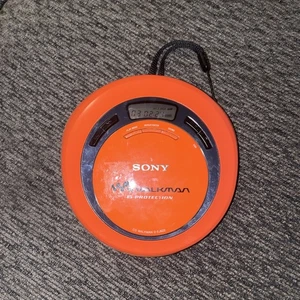 Reproductor de CD portátil Sony D-EJ621 Walkman Discman D-EJ622 naranja funcionando A - Imagen 1 de 3