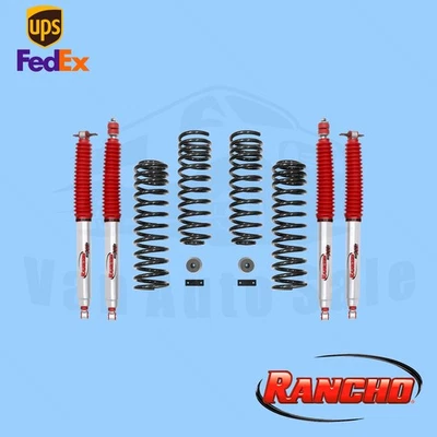 Lift Kit Suspension 2" Front & 0.75"Rear Lift Rancho for Jeep Wrangler 4WD 07-17 - Image 1 of 3