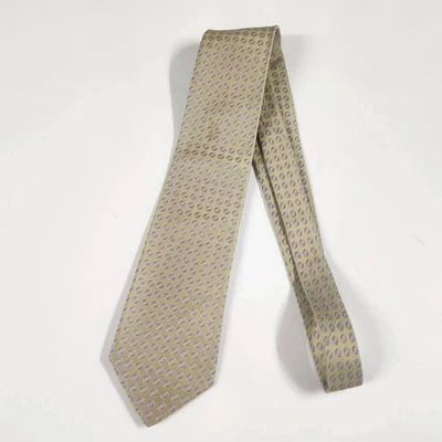 Corbata HERMES caqui púrpura lunares Foto 1 de 4