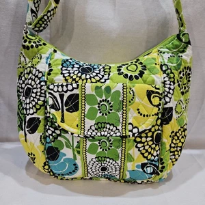 Vera Bradley Limes Up Green Floral Crossbody Shoulder Bag Retired  - Picture 1 of 15