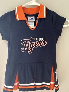 Y2K Detroit Tiger Cheerleader Outfit Majestic MLB Baseball Youth Size 3T Toddler - Picture 1 of 7
