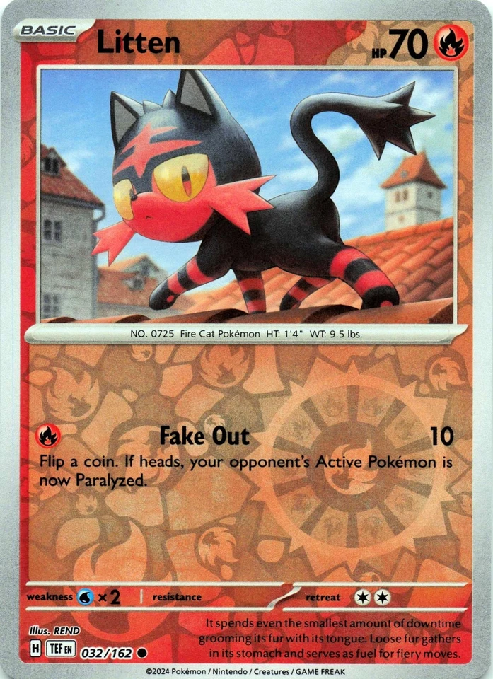 Litten 032/162 - REVERSE HOLO - SV05: Temporal Forces - NM - Image 1 of 2