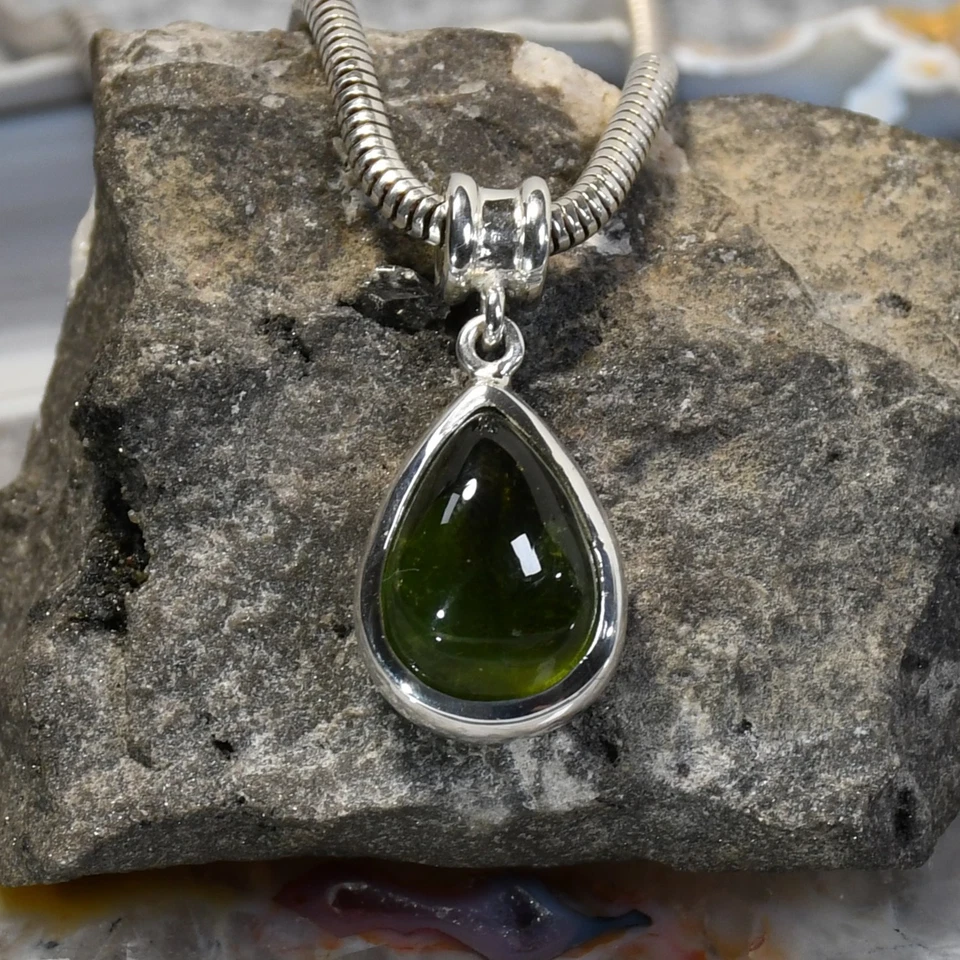 Turmalin Anhänger, 925er Silber, Edelsteinanhänger (15721), Edelsteinschmuck - Bild 1 von 1