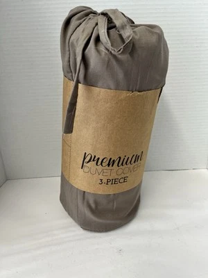 Juego de funda nórdica premium de 3 piezas color topo por IEnjoy Full Queen nuevo con bolsa Foto 1 de 4