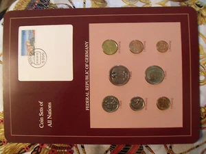 Coin sets of all nations Germany 1986 - 1988 UNC w/card 5 Mark 1987 - Picture 1 of 3