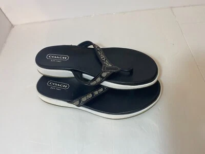 Chanclas Coach, mujer talla 8m, fondo ilusorio (ver fotos). Foto 1 de 4