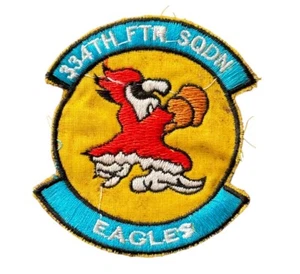 Parche Teatro Guerra Vietnam Fuerza Aérea de los Estados Unidos 334º ESCUADRÓN DE COMBATE ÁGUILAS Original - Imagen 1 de 3