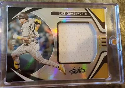 2022 Panini Absolute Baseball Jake Cronenworth Patch 01/99 San Diego Padres - Image 1 of 4