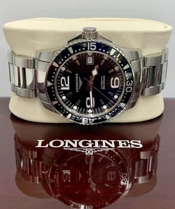 LONGINES HYDROCONQUEST L3.741.4.56.6 AUTOMATIC 300m Divers 41mm Mens Watch Boxed - Picture 1 of 14