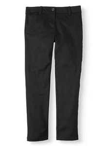 Wonder Nation Pants Girls SIZE 7 Black School Uniform Stretch Twill Skinny --J1 - Picture 1 of 2