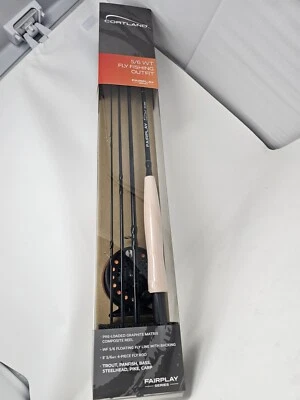 Carrete precargado Cortland 5/6 WT Fly Rod Combo 8' 4 piezas con línea Cortland 5/6 Foto 1 de 4
