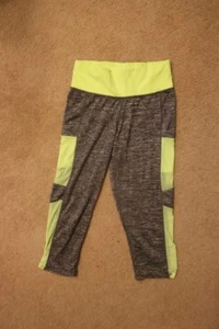 Girls Fitness Pants Gray/Green Size M/L - Picture 1 of 6