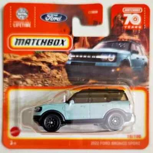 MATCHBOX Short Card MBX 70 years 2022 FORD BRONCO SPORT 10/100 - Picture 1 of 1