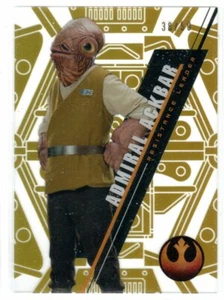 STAR WARS 2016 TOPPS HIGH TEK BASE SW-108 GOLD RAINBOW FOIL ADMIRAL ACKBAR 38/50 - Picture 1 of 2