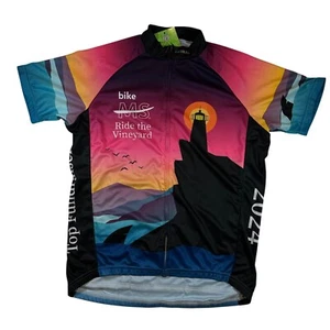 Primal Sport Cut Raglan Jersey Men Bike MS Ride The Vineyard '24 M NWT Cycling - Picture 1 of 12