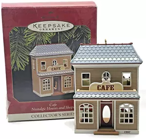 Hallmark Cafe 1997 Nostalgic Holiday Christmas Village Tree Keepsake Ornament - Picture 1 of 16