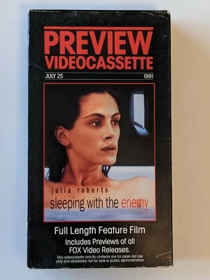 Sleeping With The Enemy (VHS) RARE PREVIEW SCREENER JULIA ROBERTS **TESTED** Foto 1 de 4