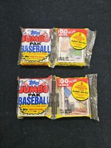 4 1989 Topps Jumbo Pack Baseball Cards RC Gary Sheffield Brady Anderson On Front
