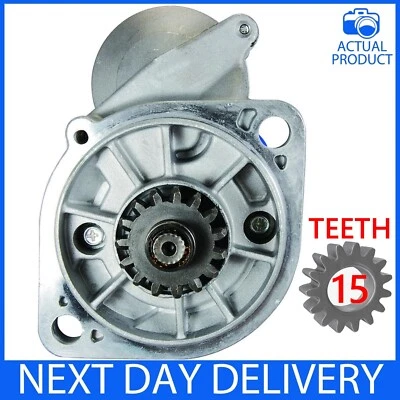 NEW 15-TOOTH STARTER MOTOR fits YANMAR ENGINE 3JH2-TE 4JH2 E/TE /UTE/DTBE/ 4JH2M - Image 1 of 2