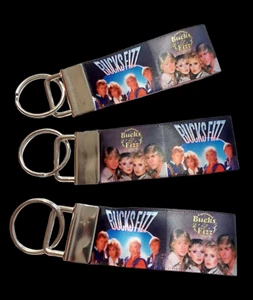 Bucks Fizz 1980's 80s Pop Band Eurovision Music eyring Key Fob Handmade Fun Gift - Picture 1 of 2