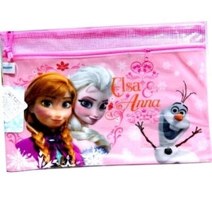 Frozen 2 Taschen A4 Ordner Dokument Datei Etui Halter Reißverschluss Netz Tasche Aufbewahrungstasche - Bild 1 von 2