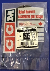 New Old Stock Black Ccm Ear Slings Hockey Helmet Hardware Repair Kit - Picture 1 of 2