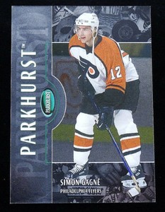 2002-03 Parkhurst Silver #28 Simon Gagne Hockey Card 43/50 Philadelphia Flyers