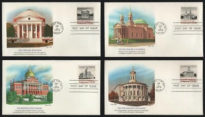 #1779-1782 15c American Architecture, Fleetwood FDC **ANY 5=FREE SHIPPING - Image 1 of 4