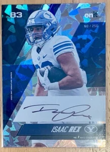 Isaac Rex 2023 Onit Athlete Auto 69/250 Brigham Young University Football BYU - Picture 1 of 2