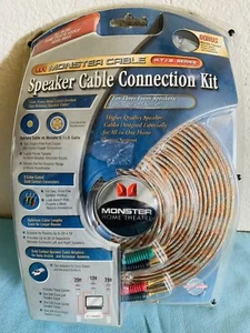 New Monster Cable All-in-One Home Surround Sound Speaker Theater Connection Kit - Afbeelding 1 van 7
