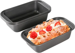 Set of 4,7.2 X 3.8 X 2 in Non-Stick Mini Loaf Pan Set, Small Loaf Pans for Bakin - Picture 1 of 12