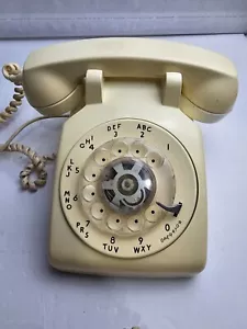 Telefono da scrivania vintage Bell System Western elettrico quadrante rotante "bianco" 500DM 1958 - Foto 1 di 9