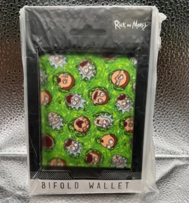Rick and Morty Logo Print Bioworld Bi-Fold Wallet - Image 1 of 2